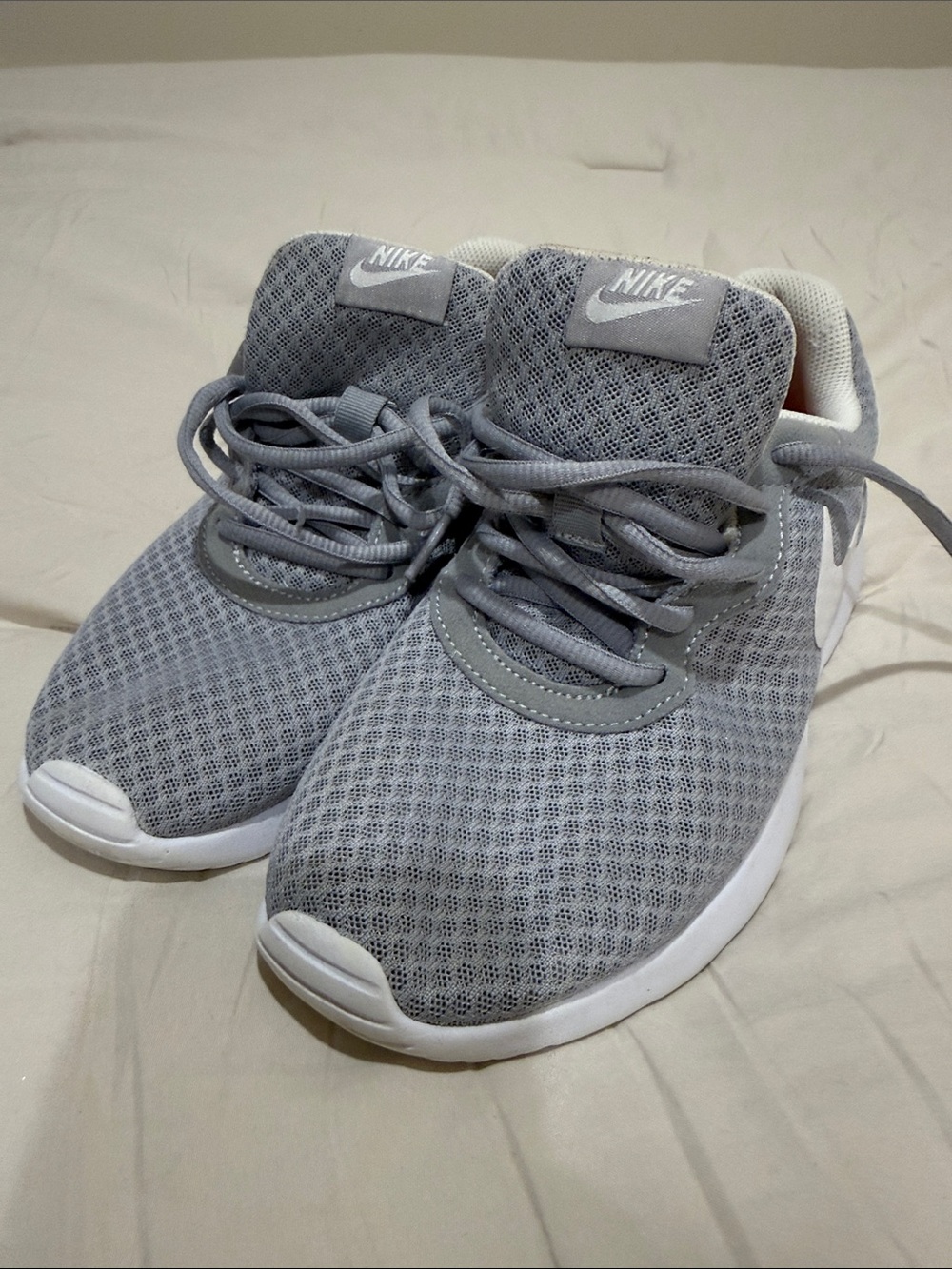 Nike Kids Light Grey Mesh Sneakers
